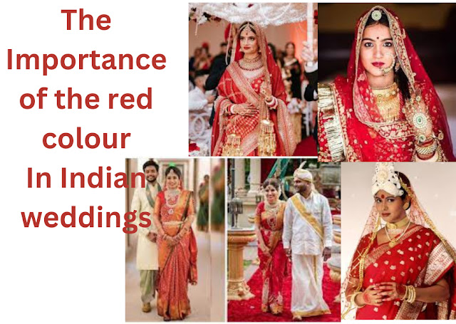 the brides are dressed in red