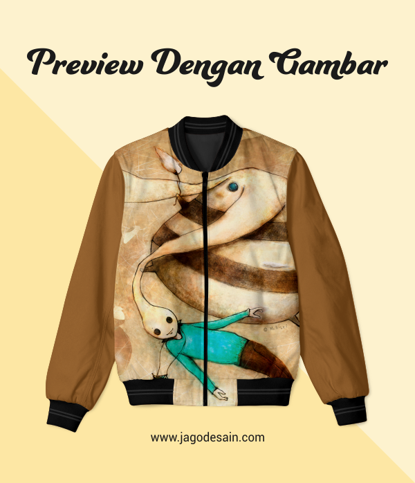 Download Download Mockup Bomber Jacket File .CDR Gratis | Jago Desain