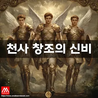 하나님이 창조하신 세 천사가 날개를 활짝 펴고 하나님의 임무를 수행하러 갑니다.