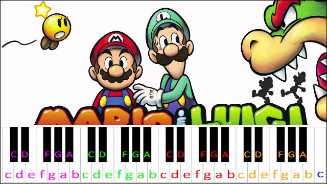 The Grand Finale (Mario & Luigi Bowser's Inside Story) Piano / Keyboard Easy Letter Notes for Beginners