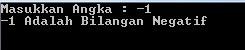 program pascal negatif dan positif