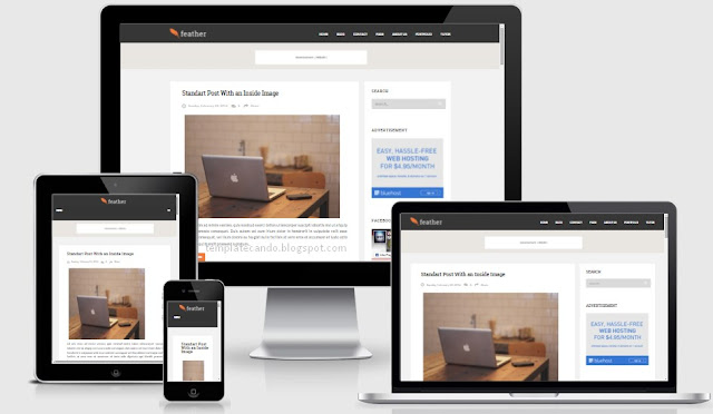 Feather Responsive Blogger Template