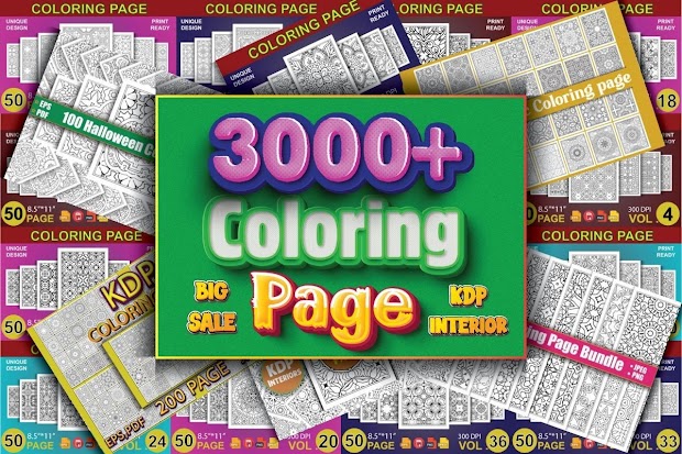 Download SVG File 3000 Coloring Pages cut files for your personal DIY projects