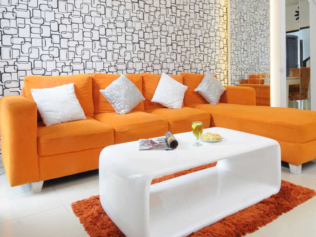 Sofa Dengan Warna Orange Yang Cerah REFERENSI RUMAH Situs