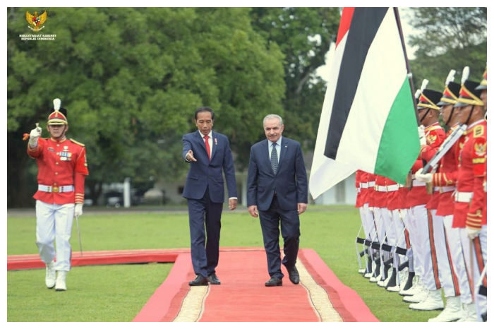 Presiden Joko Widodo Menerima Kunjungan Kenegaraan PM Palestina Mohammad IM Shtayyeh