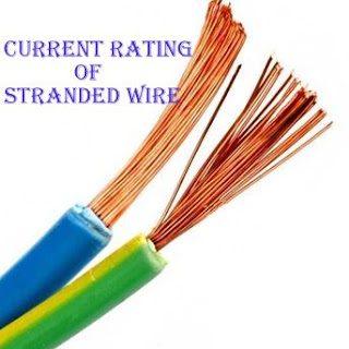 Current rating of stranded wire | Comparison between solid and stranded conductors | AWG current rating stranded wire | Current rating of stranded copper wire