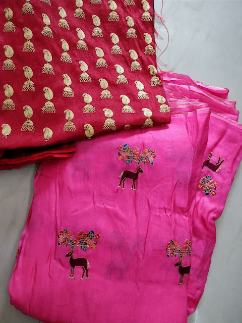 Fancy jute Georgette Sarees With Designer blouse