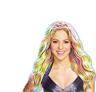 Shakira´s Face Images for doing Masks. Free Download.