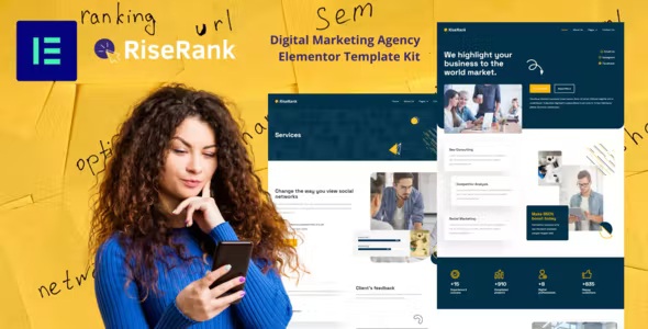 Best Digital Marketing Agency Elementor Template Kit