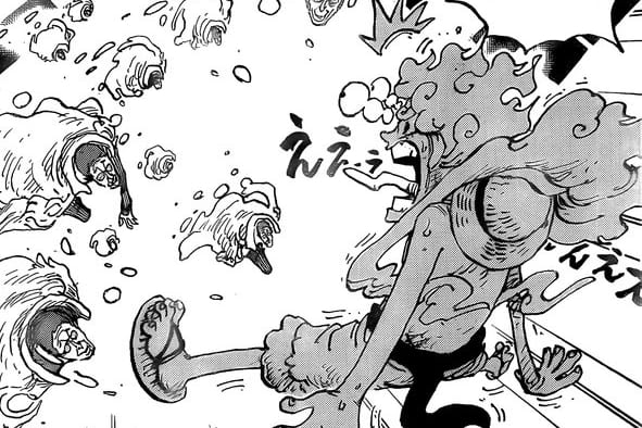 ワンピース 漫画 1093話ネタバレ ルフィ 黄猿 分身 ONE PIECE Chapter 1093 luffy gear 5