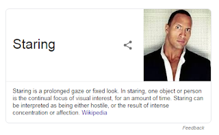 Google search result for "Staring"