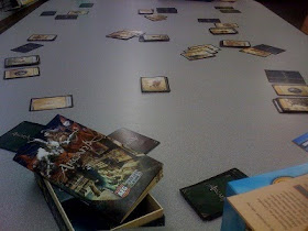 Arcana card game in play