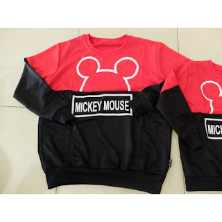 jual baju couple Sweater Couple Family Mickey 