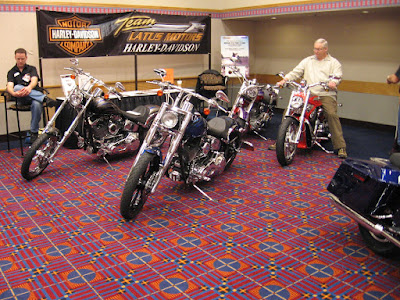 Harley-Davidson Motorcycles at the Portland International Auto Show in Portland, Oregon, on January 28, 2006