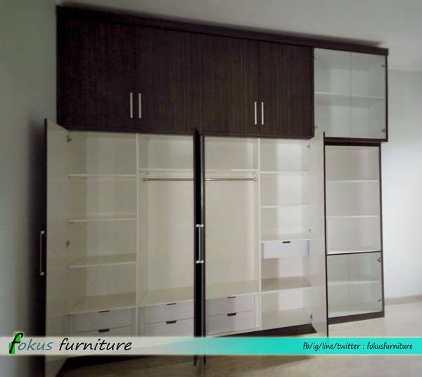 Wardrobe minimalis custom di Cibubur Furniture Kitchen 