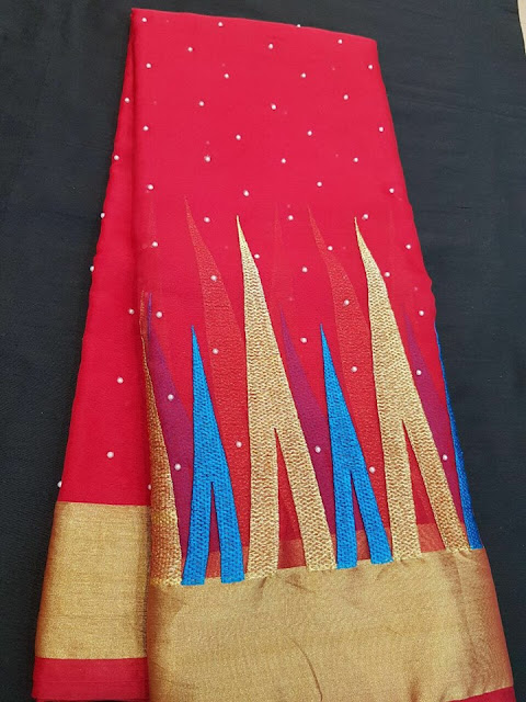 Semi organza sarees