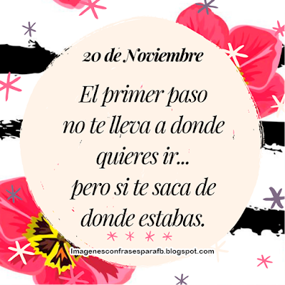 Frase del Día 20 de Noviembre