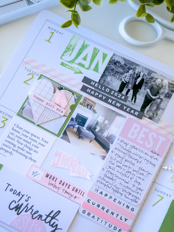 The Things You Discover | January 2024 Memory Planner | JamiePate.com