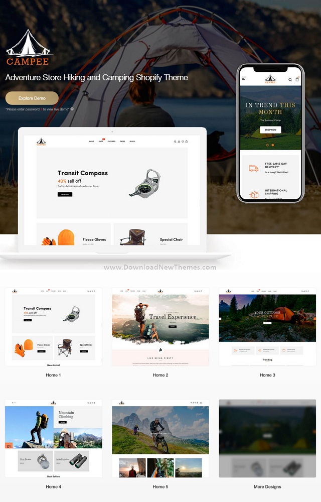 Adventure Store Hiking and Camping Shopify Theme