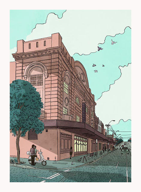 drawing of the westgarth cinema