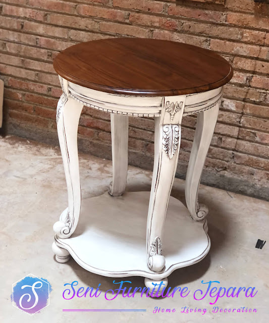 Meja Kopi Jepara Desain Coffee Table Minimalis Vintage SF-0201