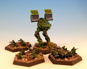 Painted Foot Infantry for Battletech