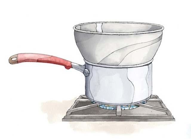 double boiler method