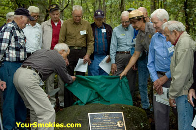 75th anniversary of the CCC in the GSMNP Memorial dedication