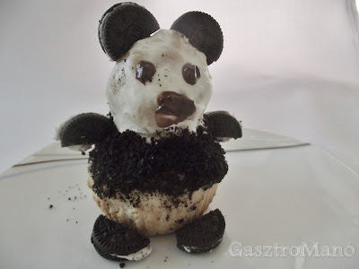 pandás cupcake