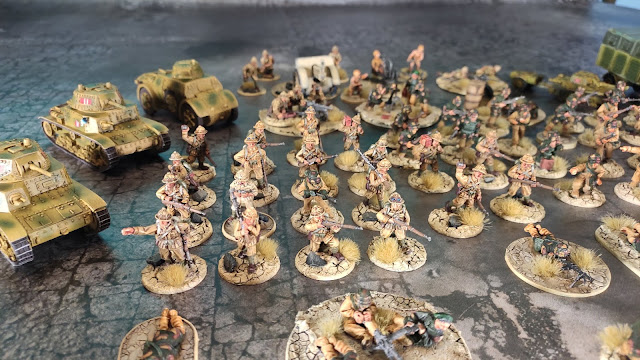 Bolt Action Italian army painted to Africa