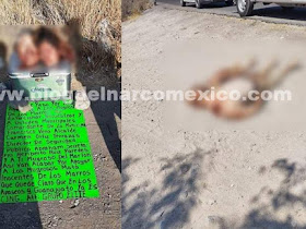 Fotos: Grupo Elite del CJNG abandona las cabezas y los cuerpos de padre e hija junto a mensaje para los Marros en Apaseo el Grande: Guanajuato