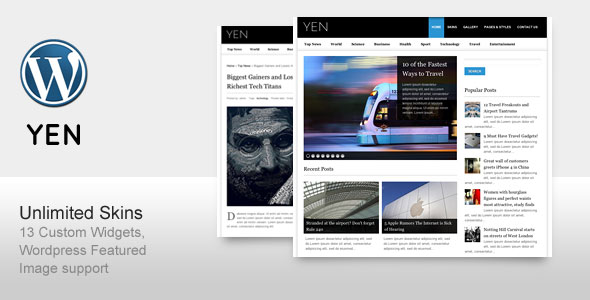 YEN - Magazine WordPress Theme Free Download by ThemeForest.