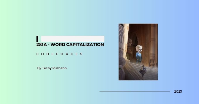 Python Solution for Codeforces Problem 281A - Word Capitalization