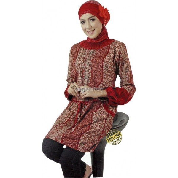  Model Baju Batik Muslimah Modern Terbaru  21 Model Baju Batik Muslimah Modern Terbaru 