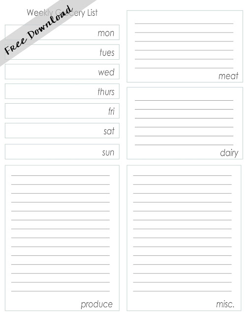 Free Download - Grocery Template