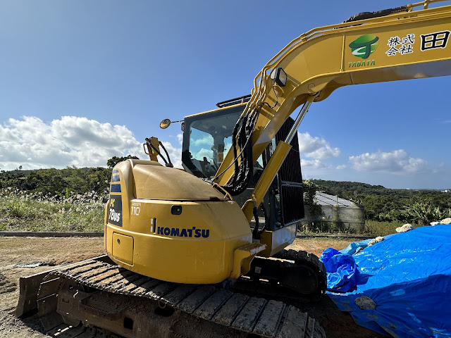 Okinawa Trip (沖繩之旅)  Dec 2023 - Komatsu PC78US Excavator #コマツ #小松 #小松製作所 #Komatsu #挖掘機 #挖土機 #恩納 #Onna #田畑工業