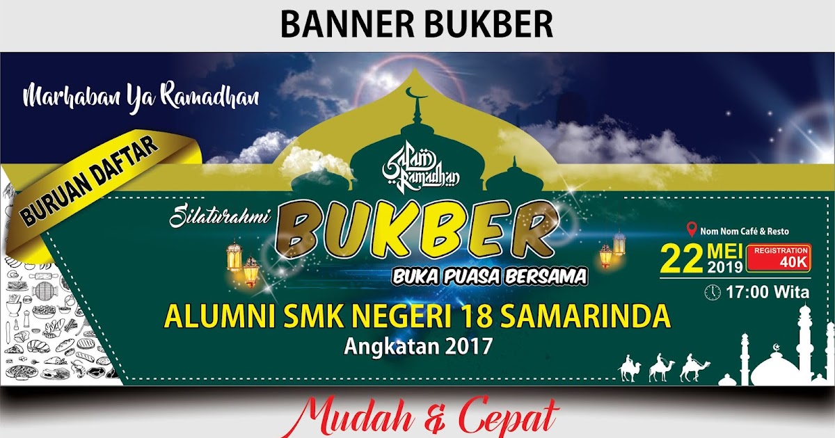  Desain Spanduk Bukber Buka Puasa Bersama dengan 