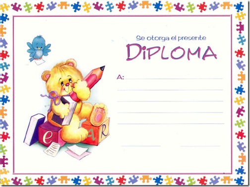 Diplomas escolares gratis para imprimir
