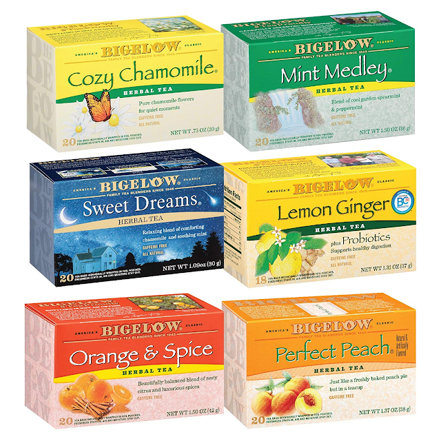 assortment of herbal teas