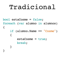 Programación tradicional