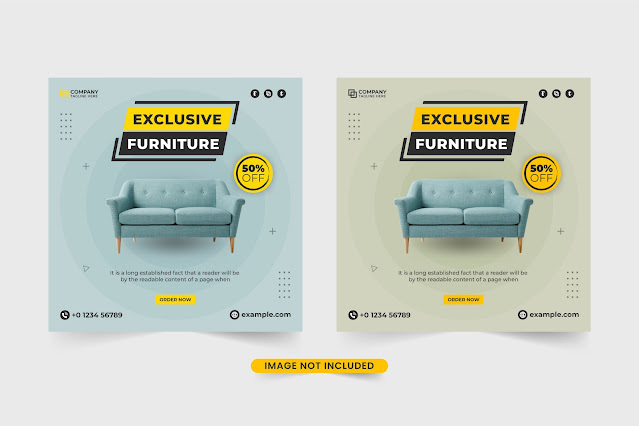 Furniture store promotion template free download