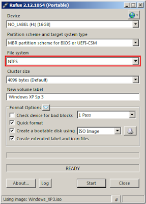 file sistem flashdisk pada bootable windows