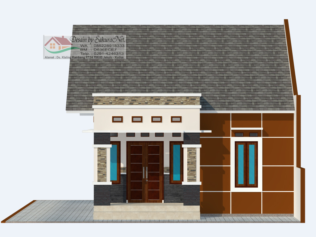 Desain 3D Rumah By SakuraNet Desain Rumah Minimalis Kudus 7 X 11