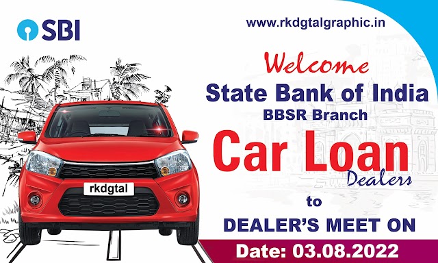 Download Free PSD Template of SBI Car Loan - SBI Car Loan Flex Banner Design 