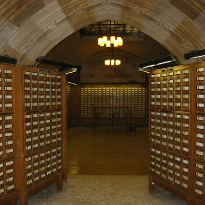 card catalog from Yale University library