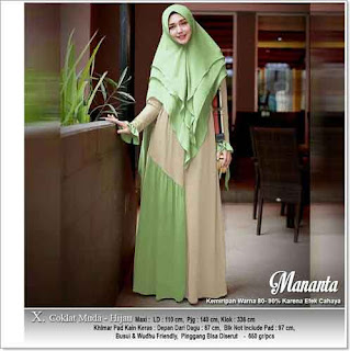 Baju Gamis Pesta MANANTA SYAR'I Bahan Ceruti Diamond