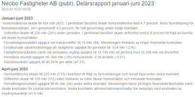 Neobo rapport