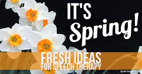 Fresh Spring Speech Therapy Ideas by Speech Sprouts www.speechsproutstherapy.com