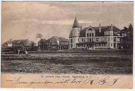 Climbing My Family Tree: Postcard of St. Lawrence State Hospital in Ogdensburg, NY