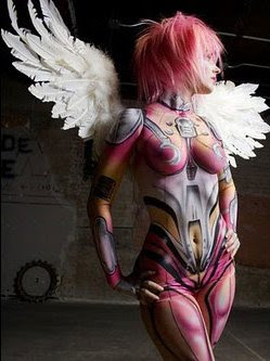 Extreme-Body-Painting-Airbrush-Angel-Design